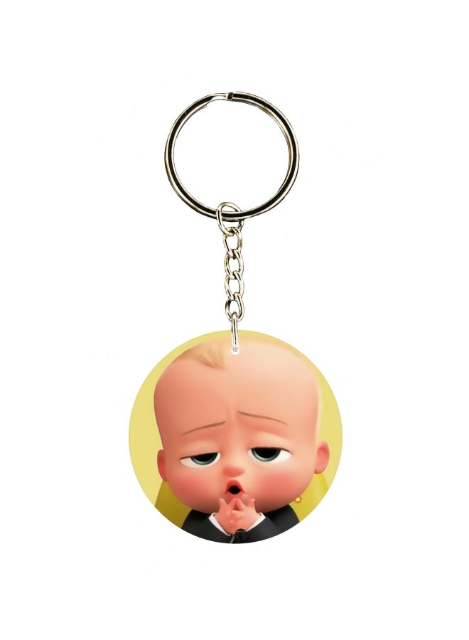 BP Cartoon Themed Single Sided Keychain