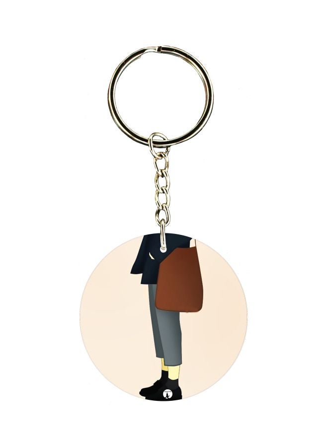 BP Printed Single Sided Keychain