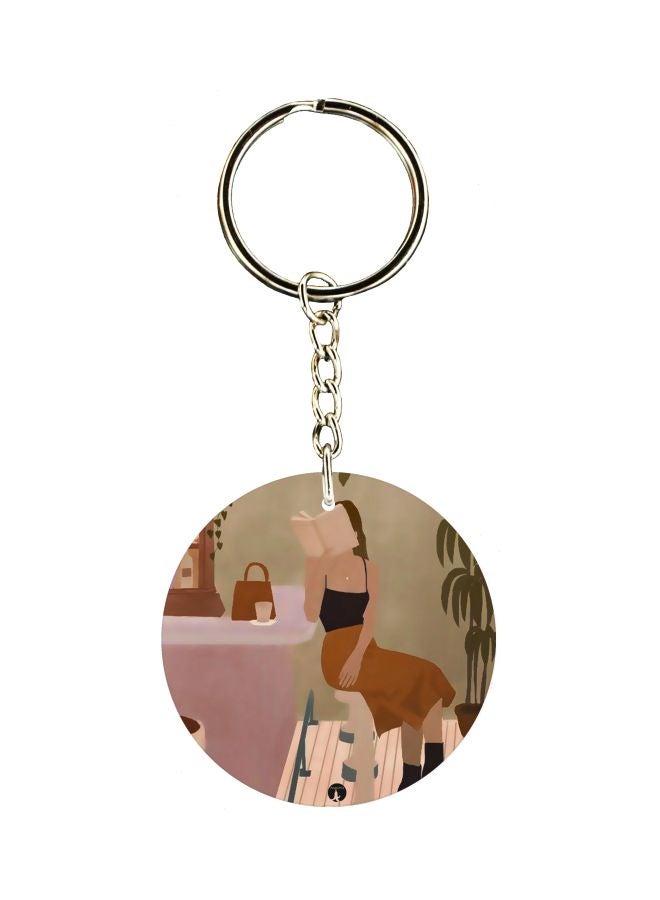 BP Printed Single Sided Keychain