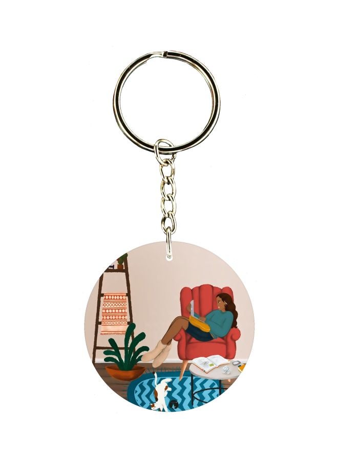 BP Cartoon Themed Single Sided Keychain