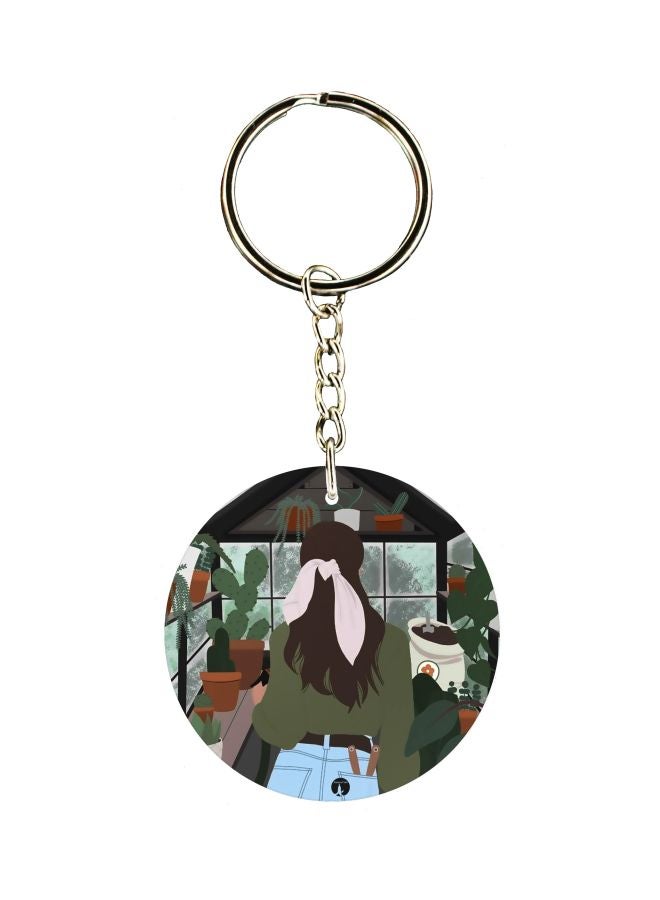 BP Printed Single Sided Keychain