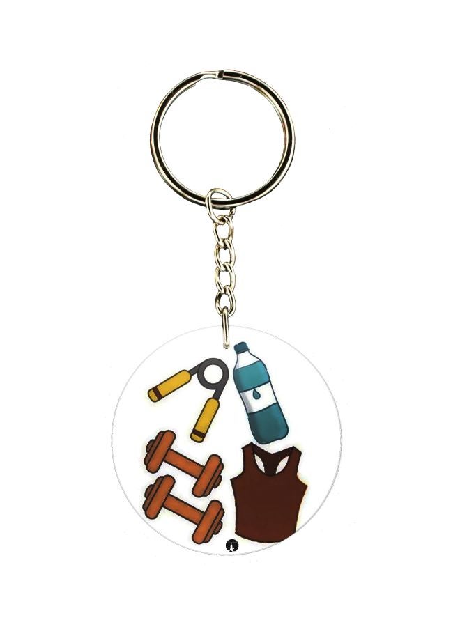 BP Cartoon Themed Single Sided Keychain