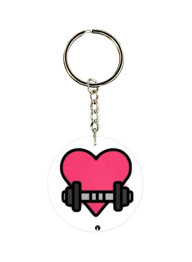 بي بي سلسلة مفاتيح بطبعة رسومات كرتونية على جهة واحدة