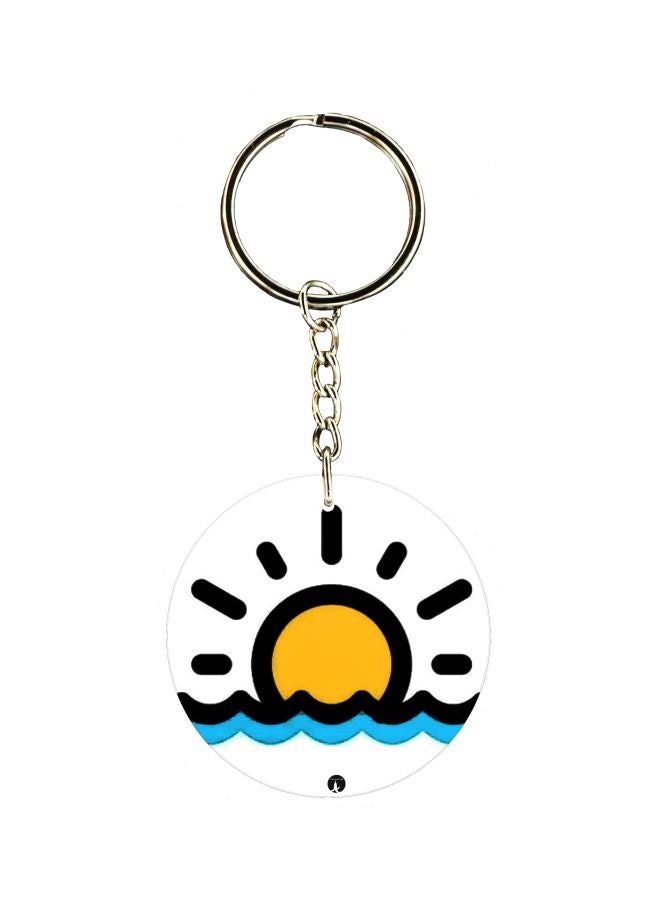 BP Cartoon Themed Single Sided Keychain
