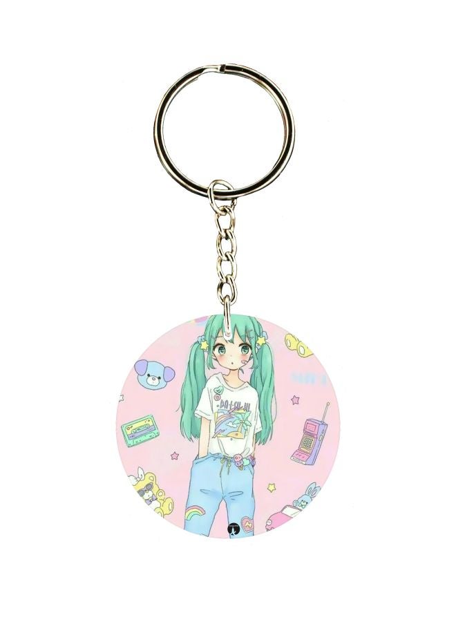 BP Cartoon Printed Keychain