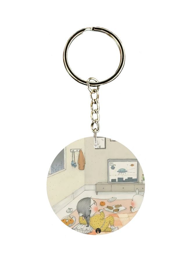 بي بي سلسلة مفاتيح بطبعة شخصية رسوم متحركة