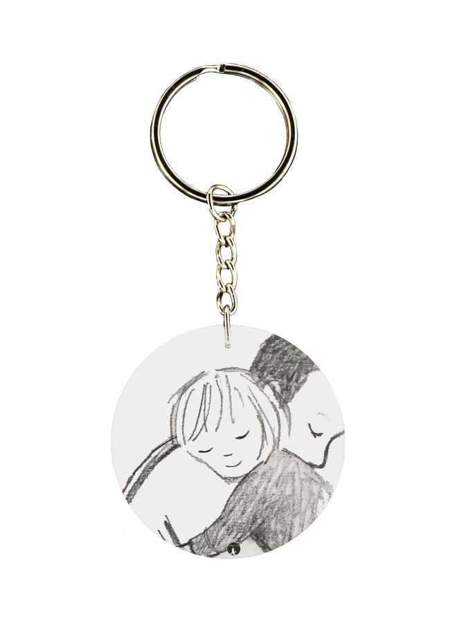 BP Cartoon Themed Single Sided Keychain
