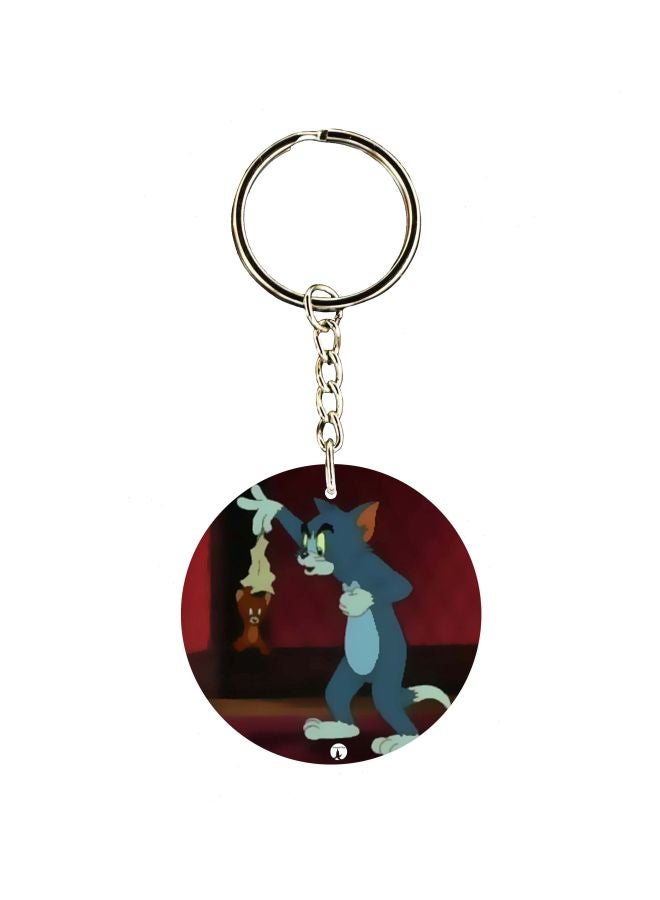 BP Cartoon Themed Single Sided Keychain