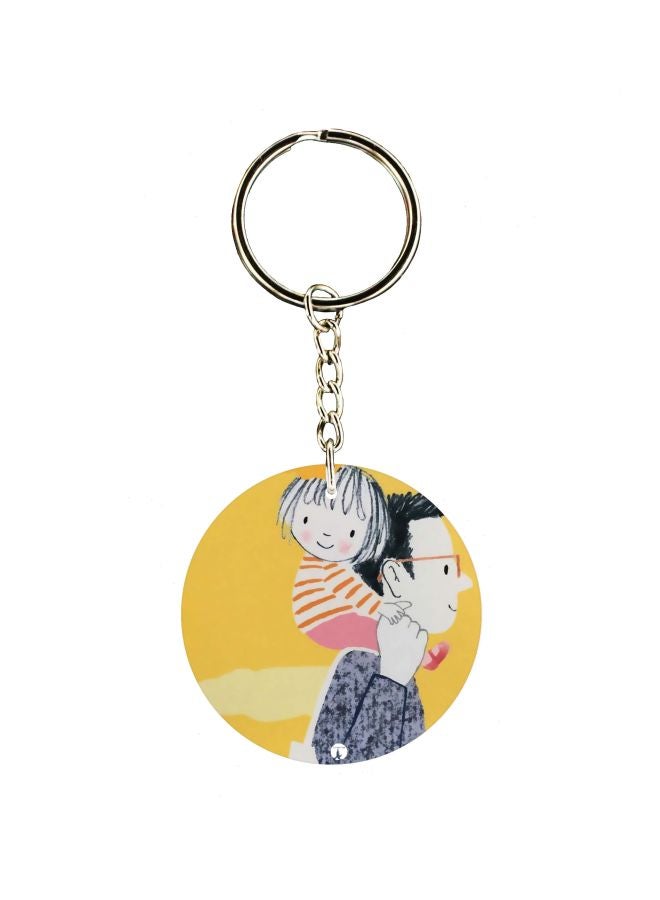 BP Cartoon Themed Single Sided Keychain
