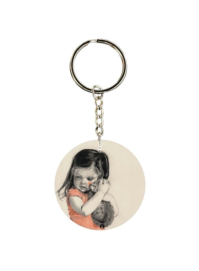 BP Cartoon Themed Single Sided Keychain