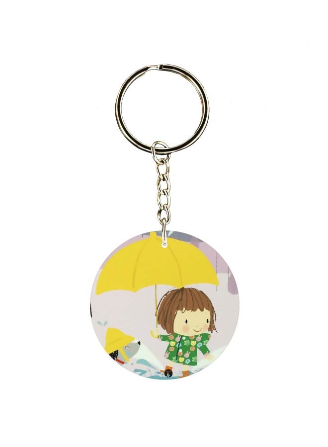 BP Cartoon Themed Single Sided Keychain