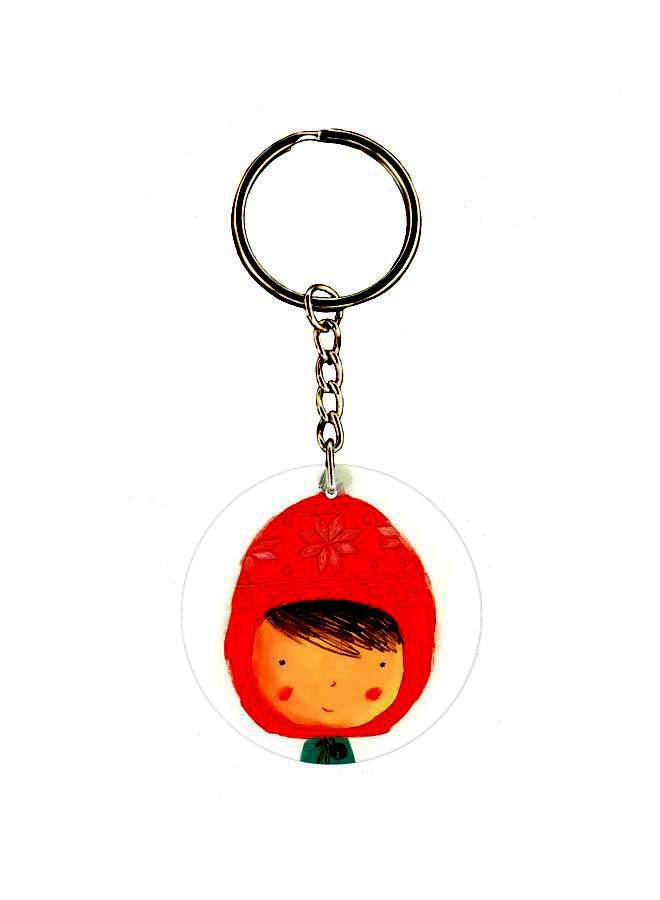 BP Cartoon Themed Single Sided Keychain