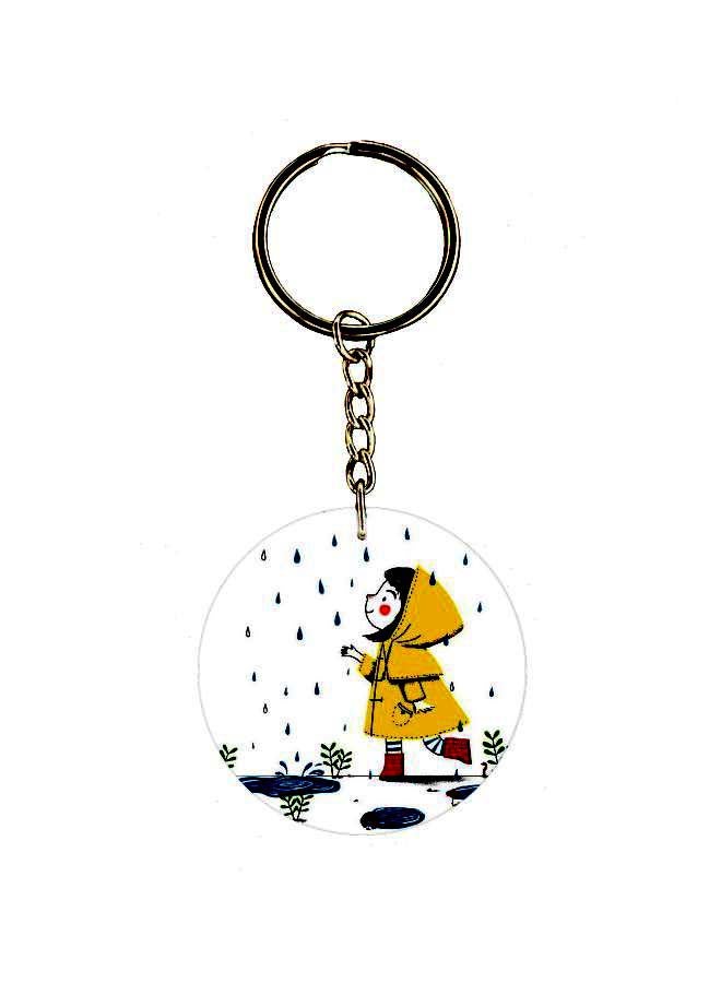 BP Cartoon Themed Single Sided Keychain