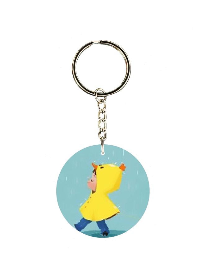 BP Cartoon Themed Single Sided Keychain