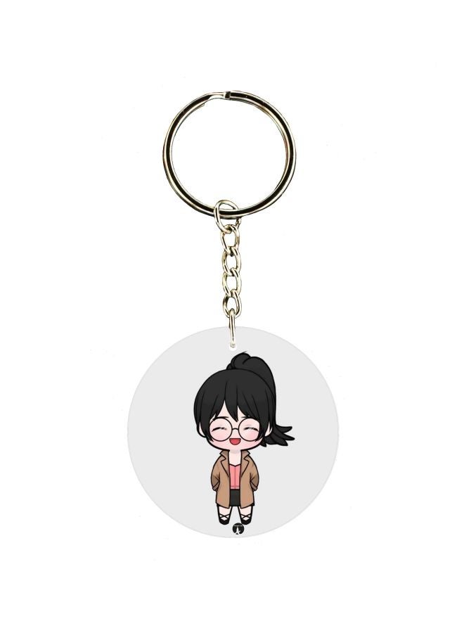 BP Cartoon Themed Single Sided Keychain
