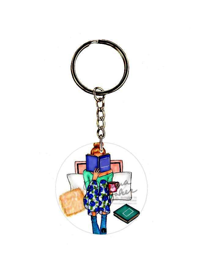 BP Cartoon Themed Single Sided Keychain