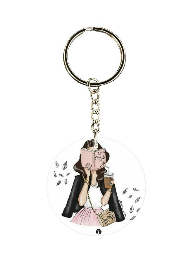 BP Cartoon Themed Single Sided Keychain
