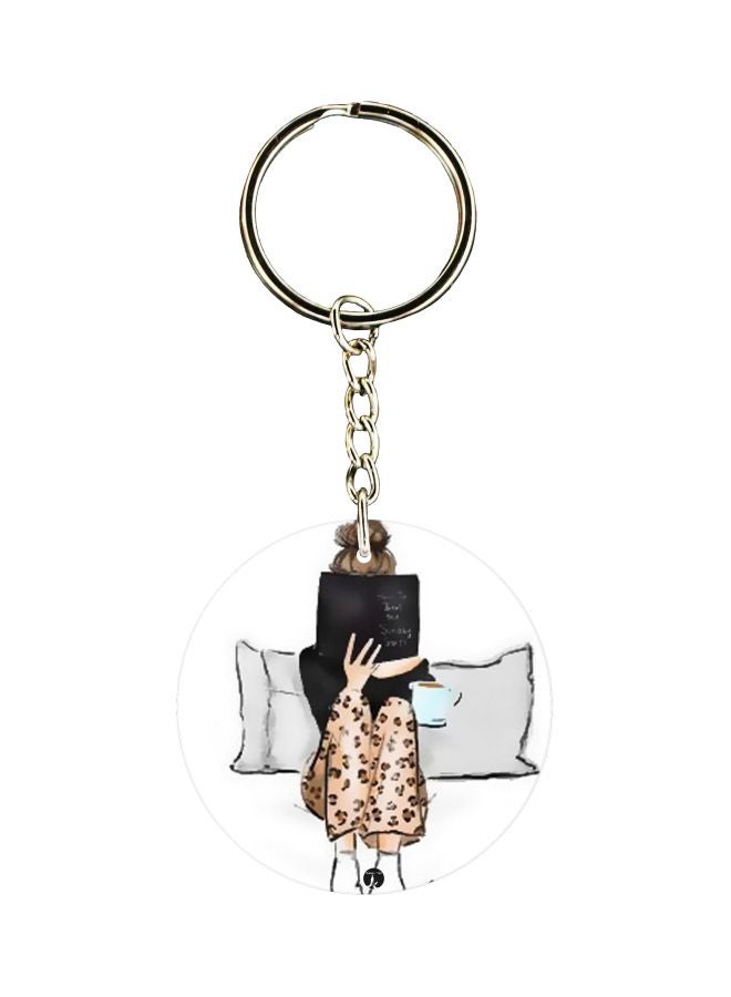 BP Cartoon Themed Single Sided Keychain
