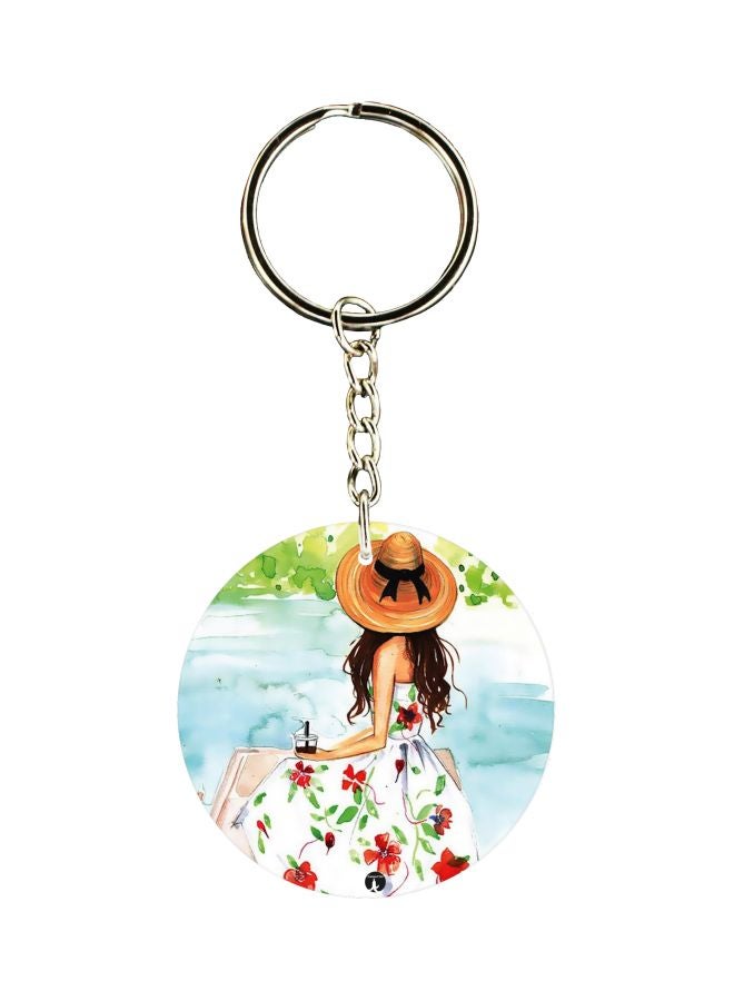 BP Printed Single Sided Keychain