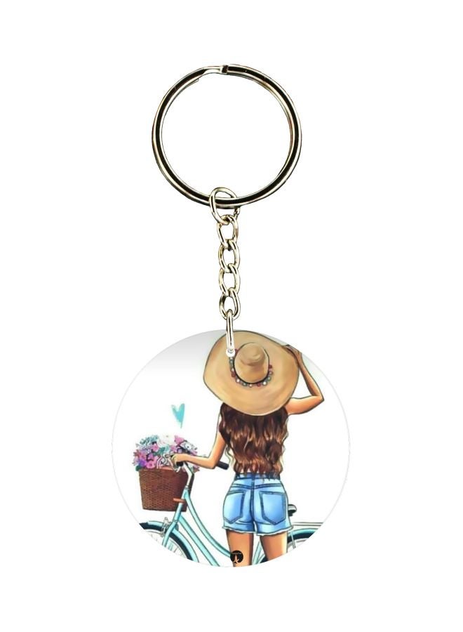 BP Printed Single Sided Keychain
