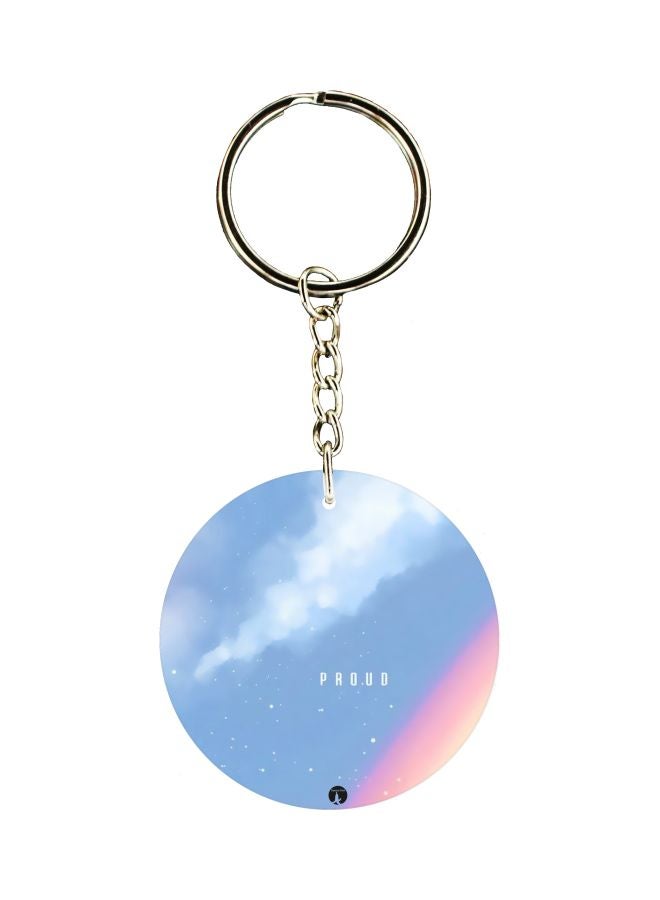 BP Printed Plastic Keychain 