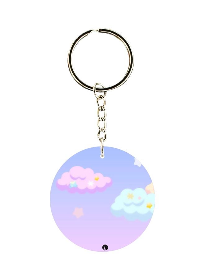 BP Printed Plastic Keychain