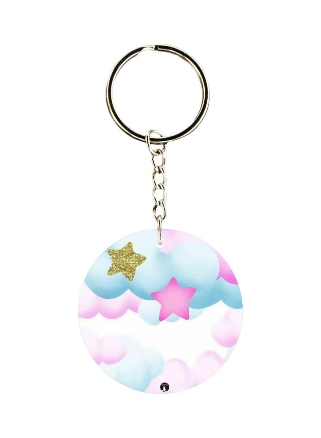 BP Printed Plastic Keychain