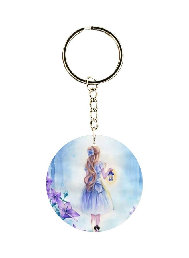 BP Anime Girl Printed Plastic Keychain