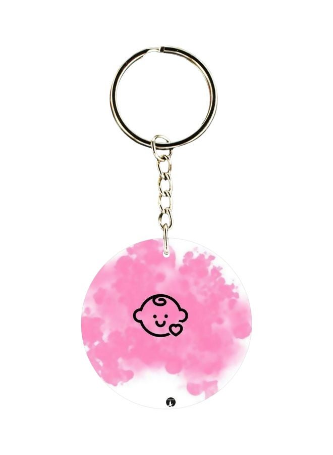 BP Baby Face Printed Keychain