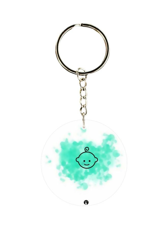 BP Baby Face Printed Keychain 