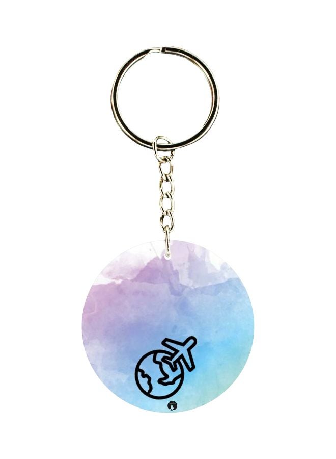 BP Globe Flight Printed Keychain