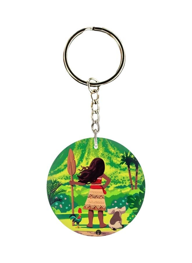 BP Animated Girl Printed Keychain
