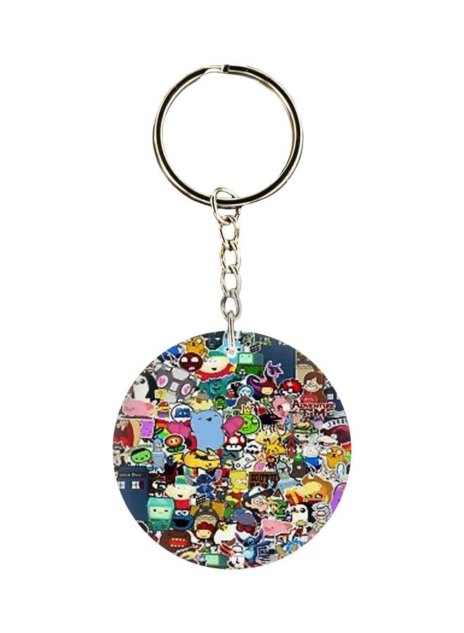 بي بي سلسلة مفاتيح بطبعة رسومات كرتونية