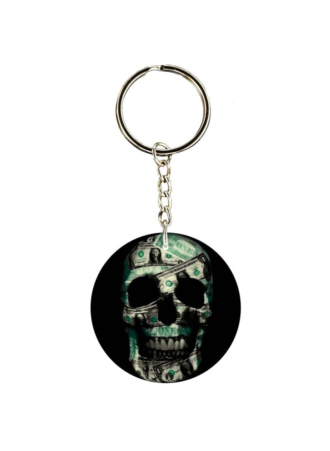 BP Skull Printed Keychain