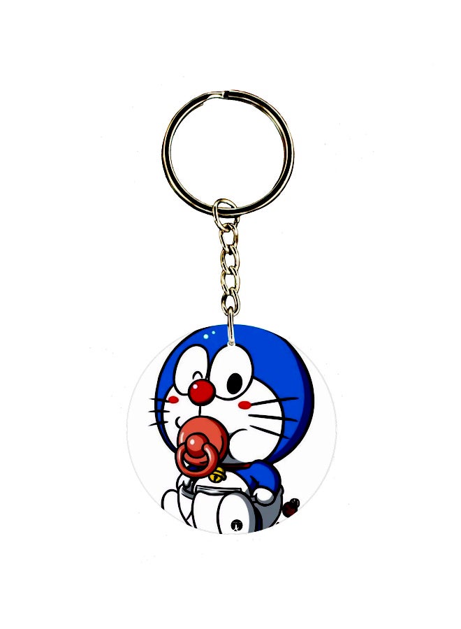 بي بي سلسلة مفاتيح بطبعة شخصية الرسوم المتحركة دورايمون