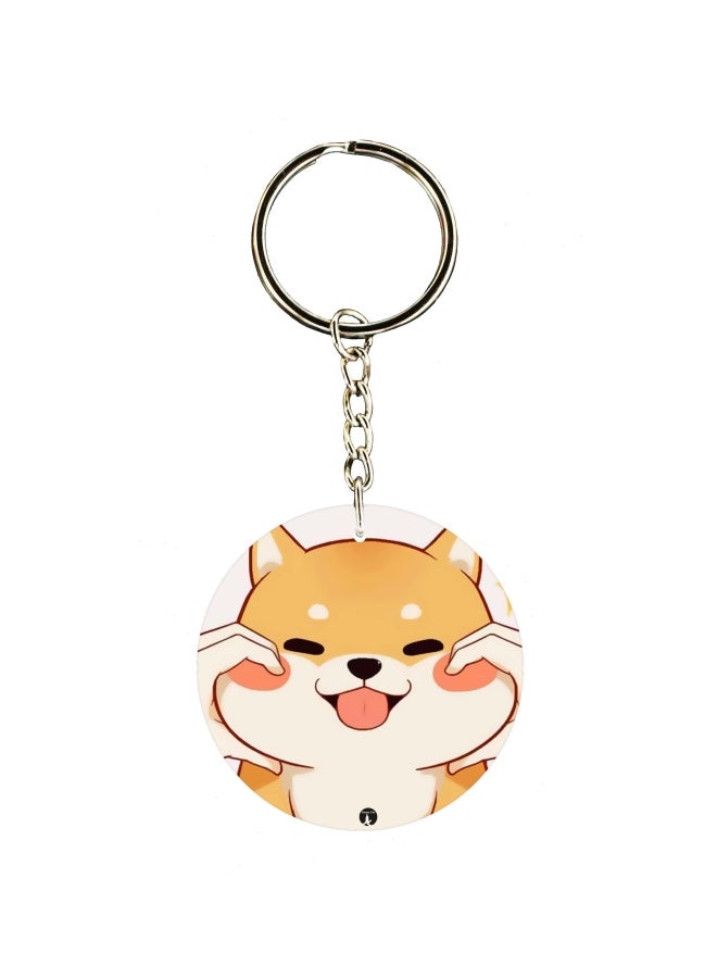 بي بي سلسلة مفاتيح مزينة بطبعة قط