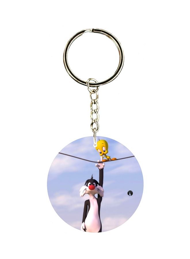BP Cartoon Printed Keychain