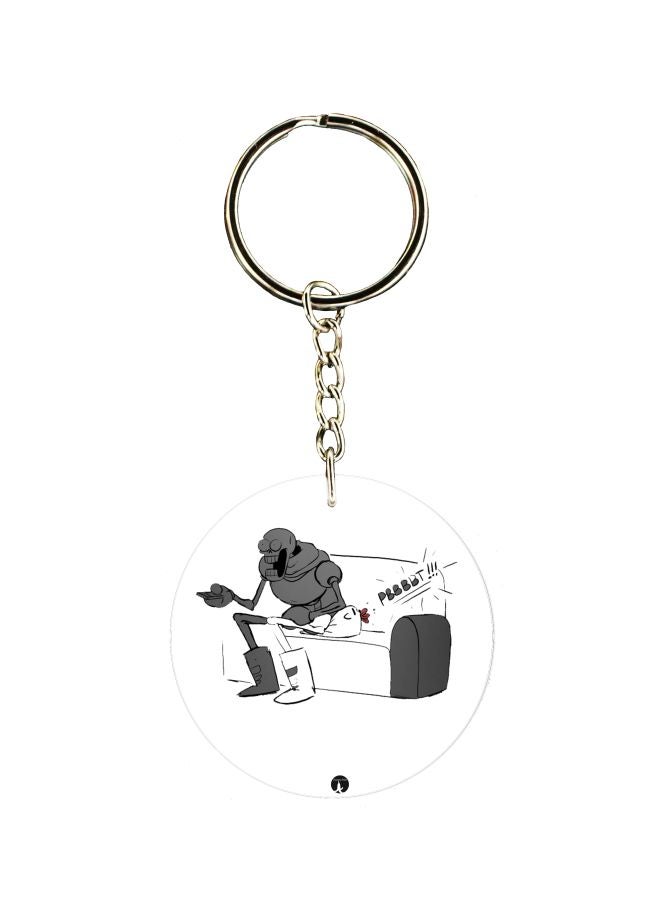 بي بي سلسلة مفاتيح بطبعة جمجمة