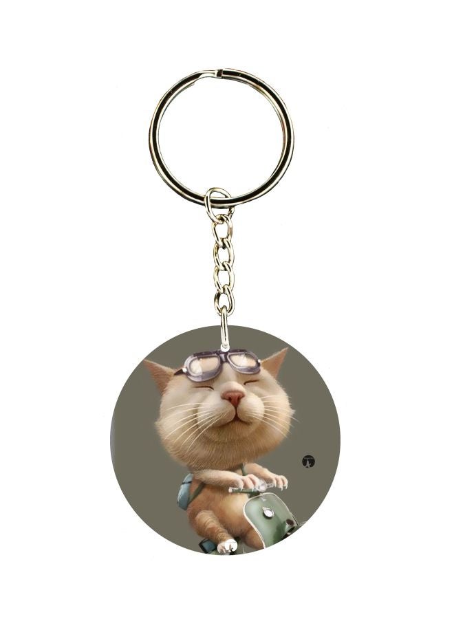 BP Cat Printed Keychain