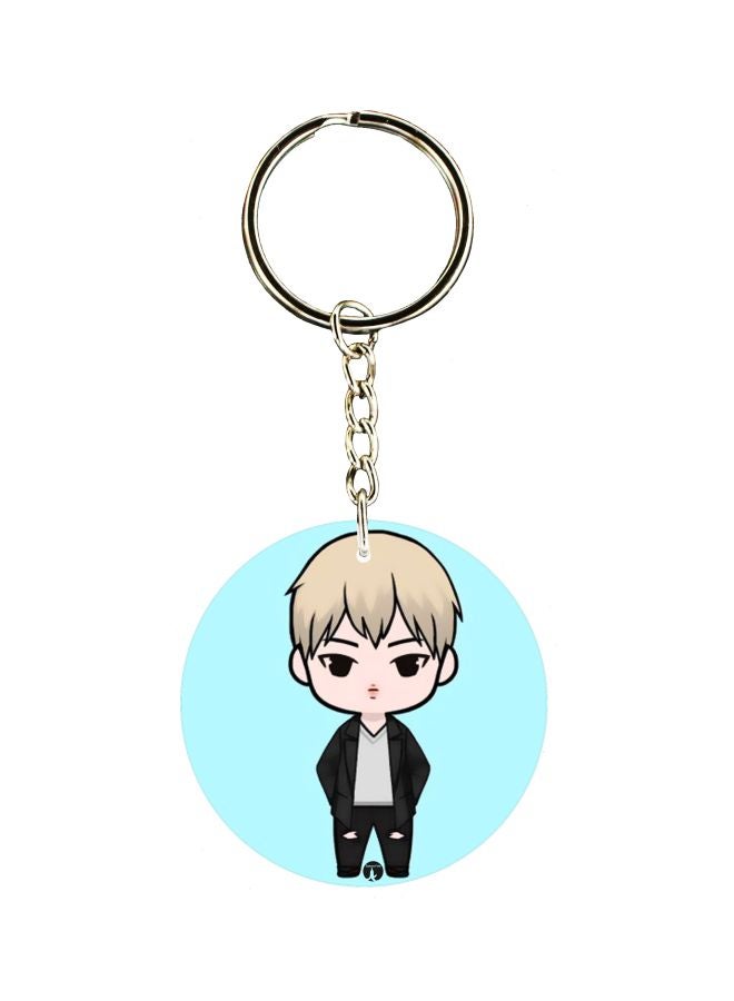 BP Cartoon Character Printed Keychain