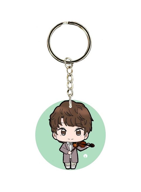 Cartoon Character Printed Keychain