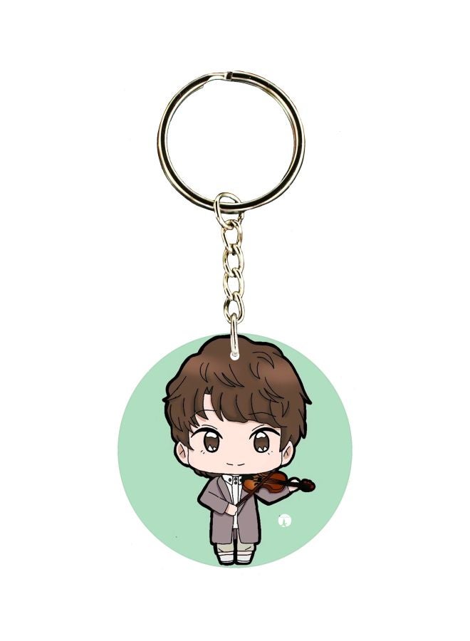 Cartoon Character Printed Keychain