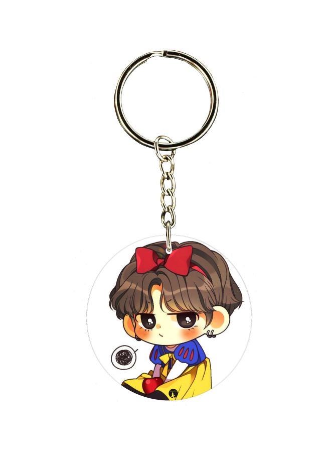BP Cartoon Character Printed Keychain
