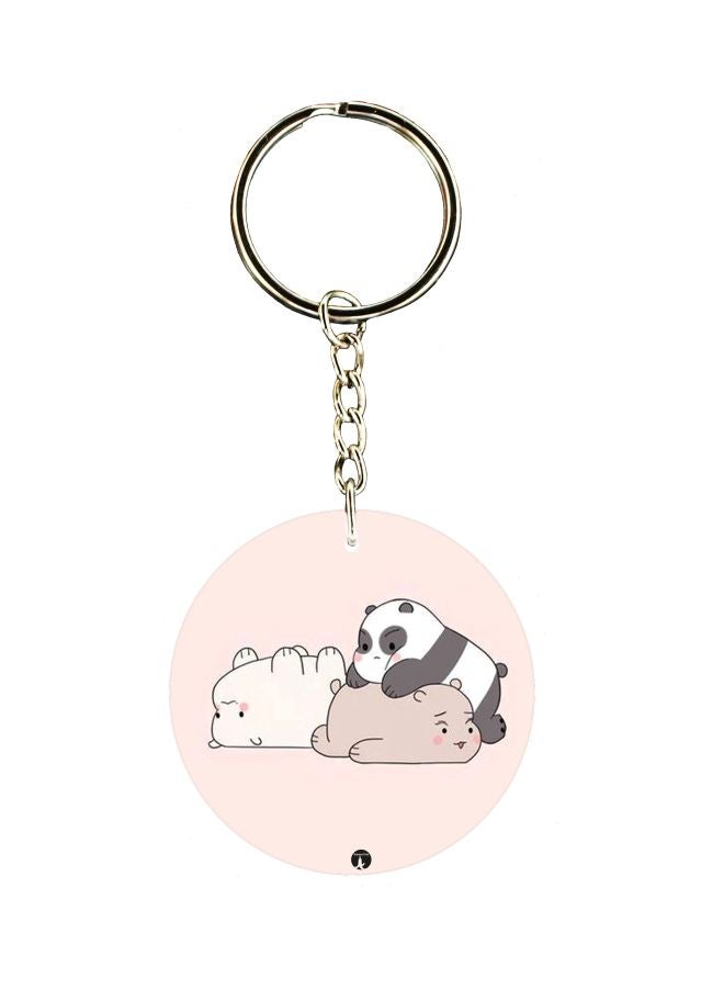 BP Cartoon Character Printed Keychain