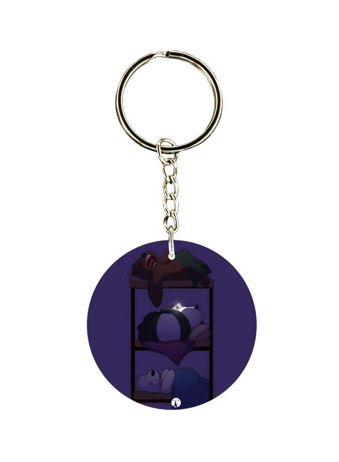 BP Cartoon Character Printed Keychain