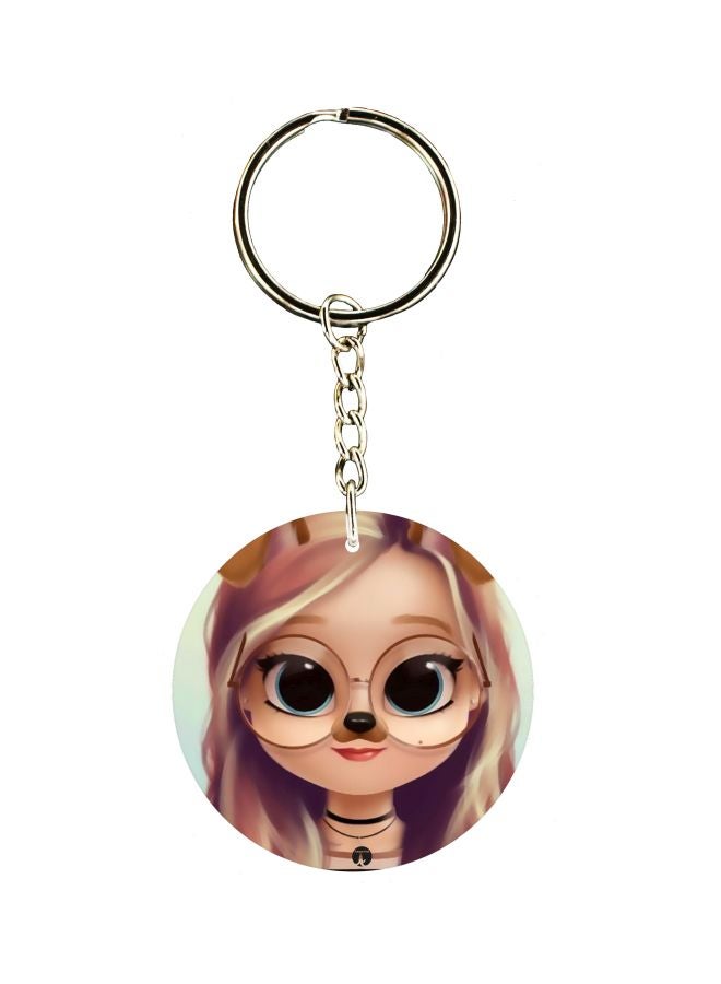 بي بي سلسلة مفاتيح بطبعة شخصية رسوم كارتونية