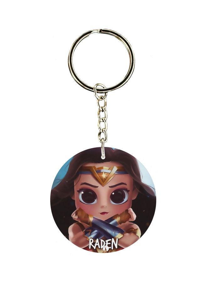 Wonderwomen Character Printed Keychain