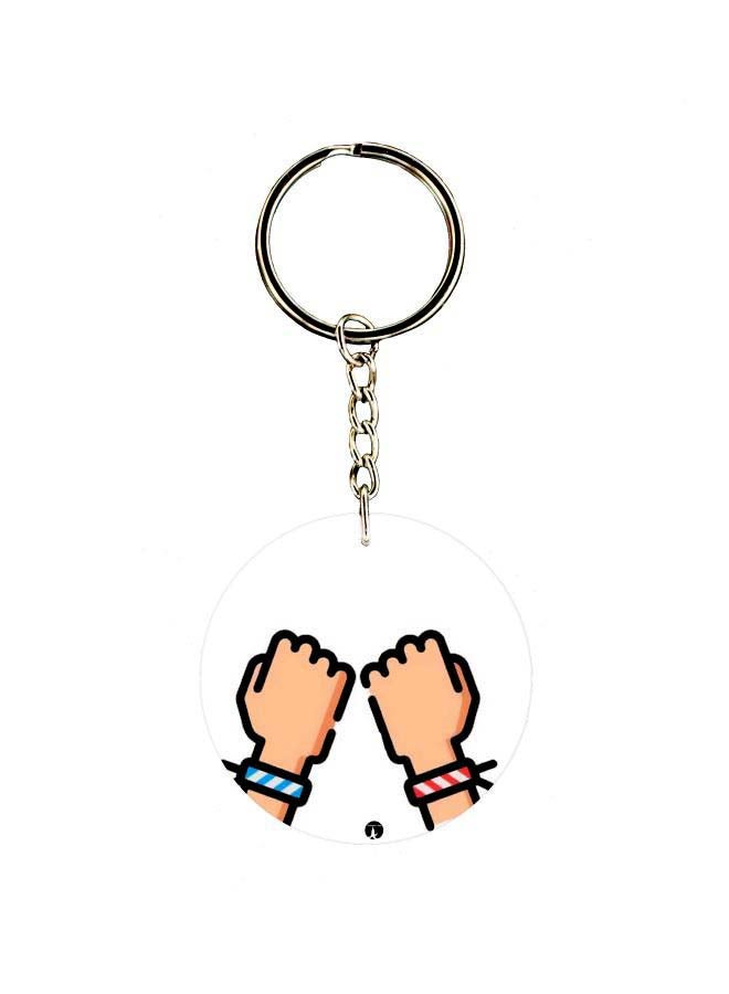 BP Hands Printed Keychain