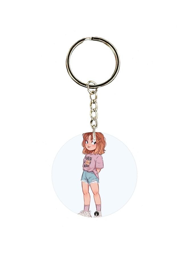 BP Single Sided Character Printed Keychain