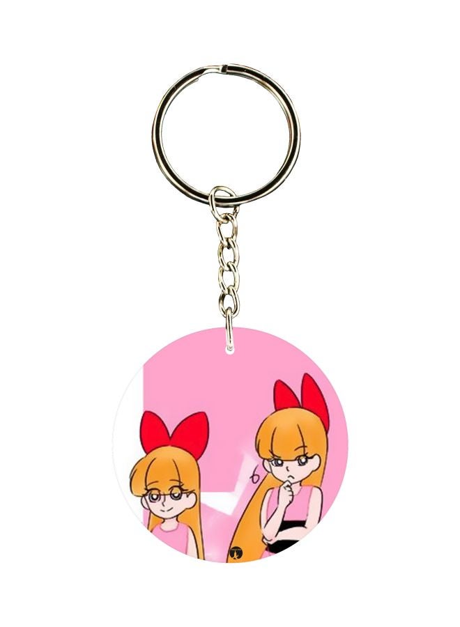 بي بي سلسلة مفاتيح بطبعة شخصية على جهة واحدة